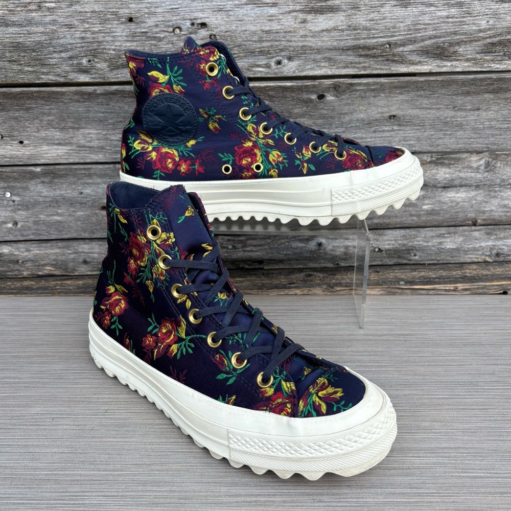 CONVERSE CTAS Lift Ripple Floral Platform Shoes